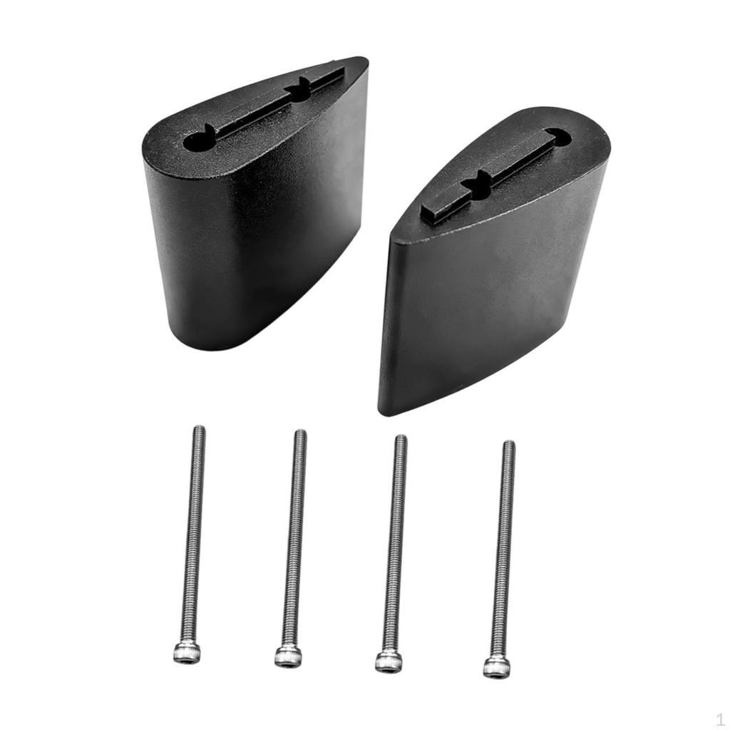 2 Pieces Bike Handlebar Riser Adjustable Angle Wedge Set Triathlon Spacers