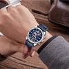 Montre pour homme avec chronomètre, affichage de la date, mouvement à quartz étanche, design élégant et simple, parfaite pour étudier, travailler ou porter au quotidien, analogique,