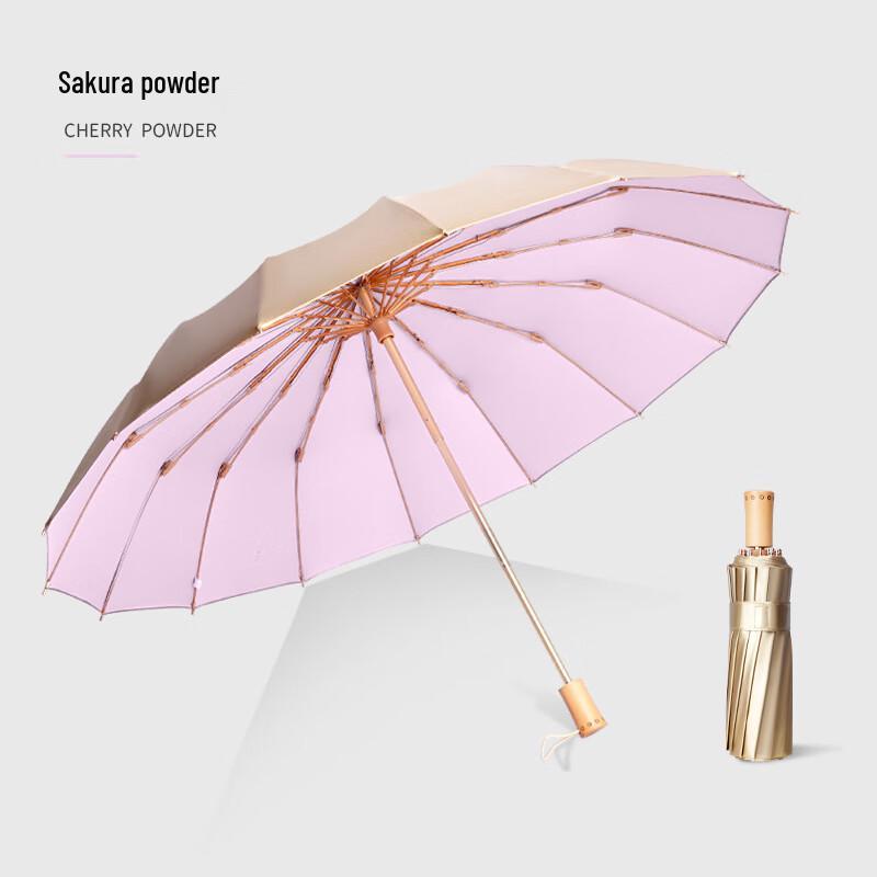 

Unisex Manual 3-Fold 16-Rib Sun Protection Umbrella