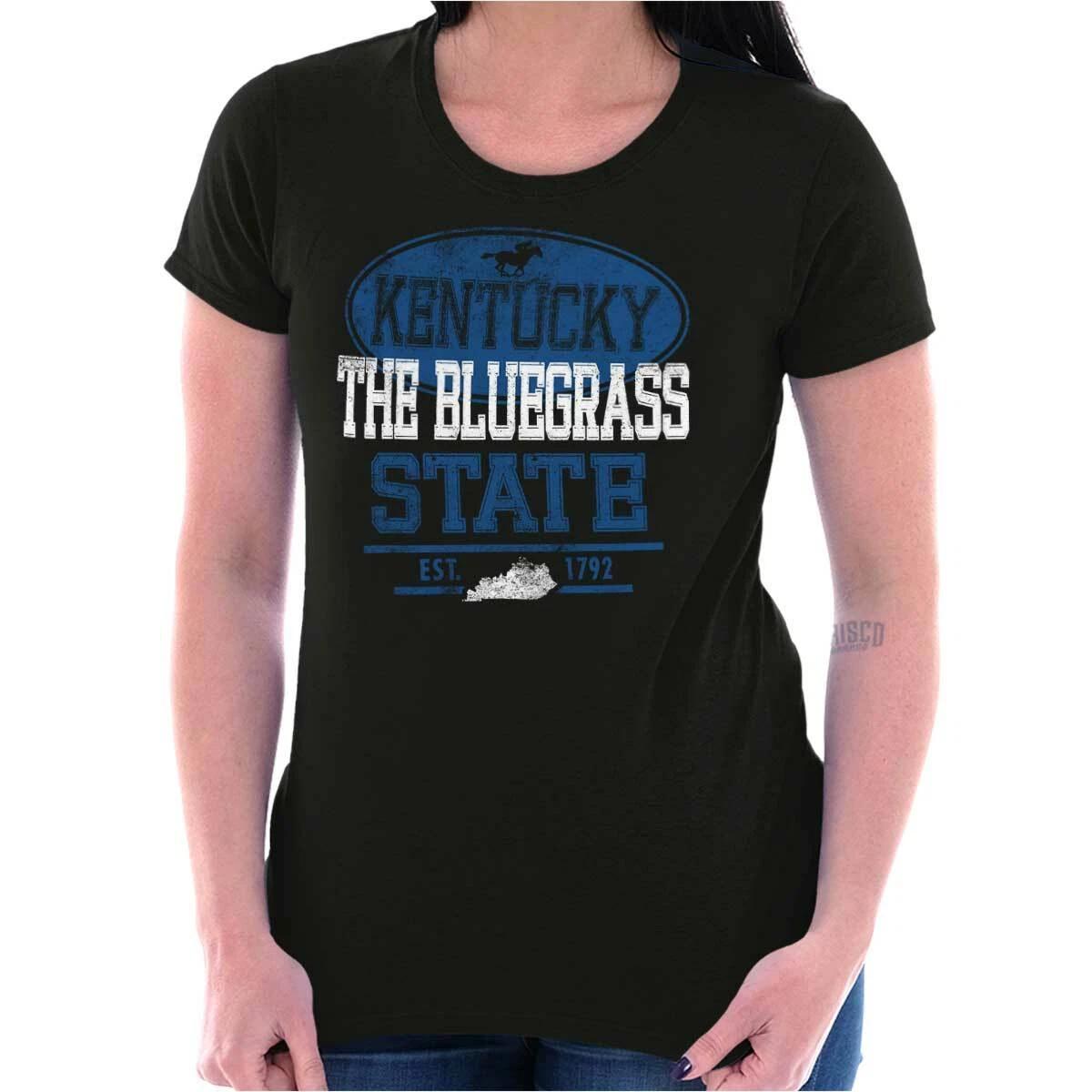 Kentucky Bluegrass State Gift Souvenir KY Womens Top Junior Graphic Tee XXXXL