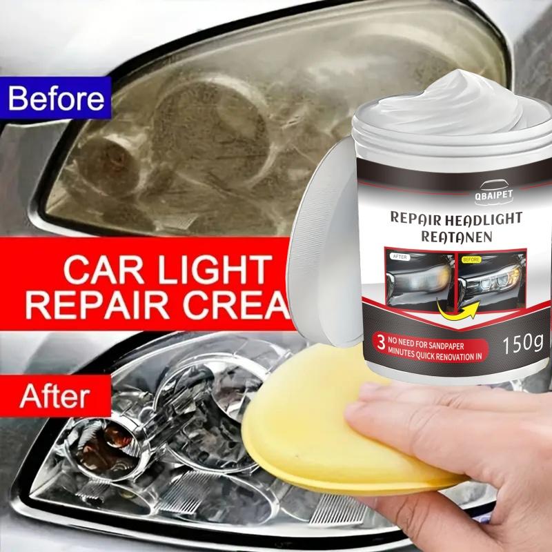 Auto Scheinwerfer Reparatur- und Polierset, Scheinwerfer-Reparaturset, Auto Scheinwerfer Polier-Reinigungs-Paste, Scheinwerferpflegemittel