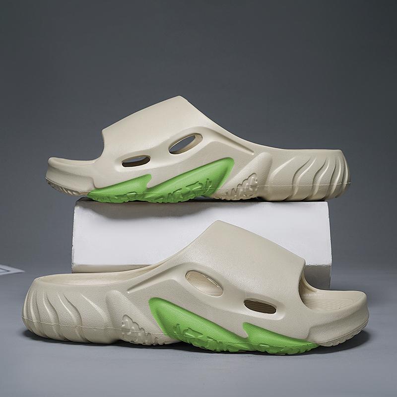 

Новые мужские EVA тапочки Толстая подошва Нескользящие Для дома и улицы Мужские тапочки Мягкие Удобные Легкие Мужские сандалии-тапочки Пляжная обувь для мужчин 44 -45 хаки