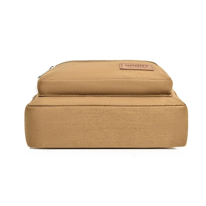 Men's Canvas Waist Bag - Durable Outdoor Sports Pack with High Capacity (Multifunctional Phone Purse for Running/Hiking)