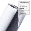 BENECREAT 2m x 40cm Felt 1mm Dark Felt for Jewelry Drawer Box Costume Arts and Furniture Protection Sheet, Thick, Gray, Self-Adhesive Fabric,