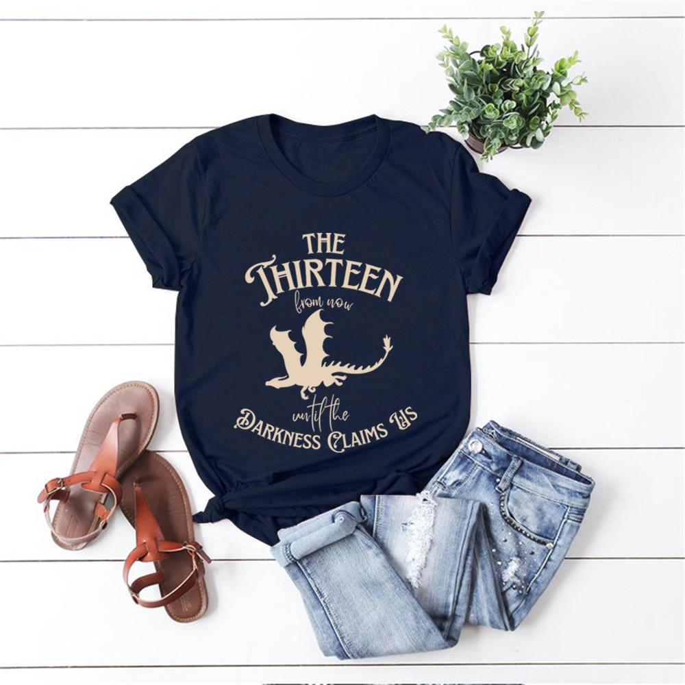 The Thirteen Tshirt From Now Until The Darkness Claims Us Sarah J Maas Shirt Dragon Throne of Glass Book Lover Tops Fans Gift