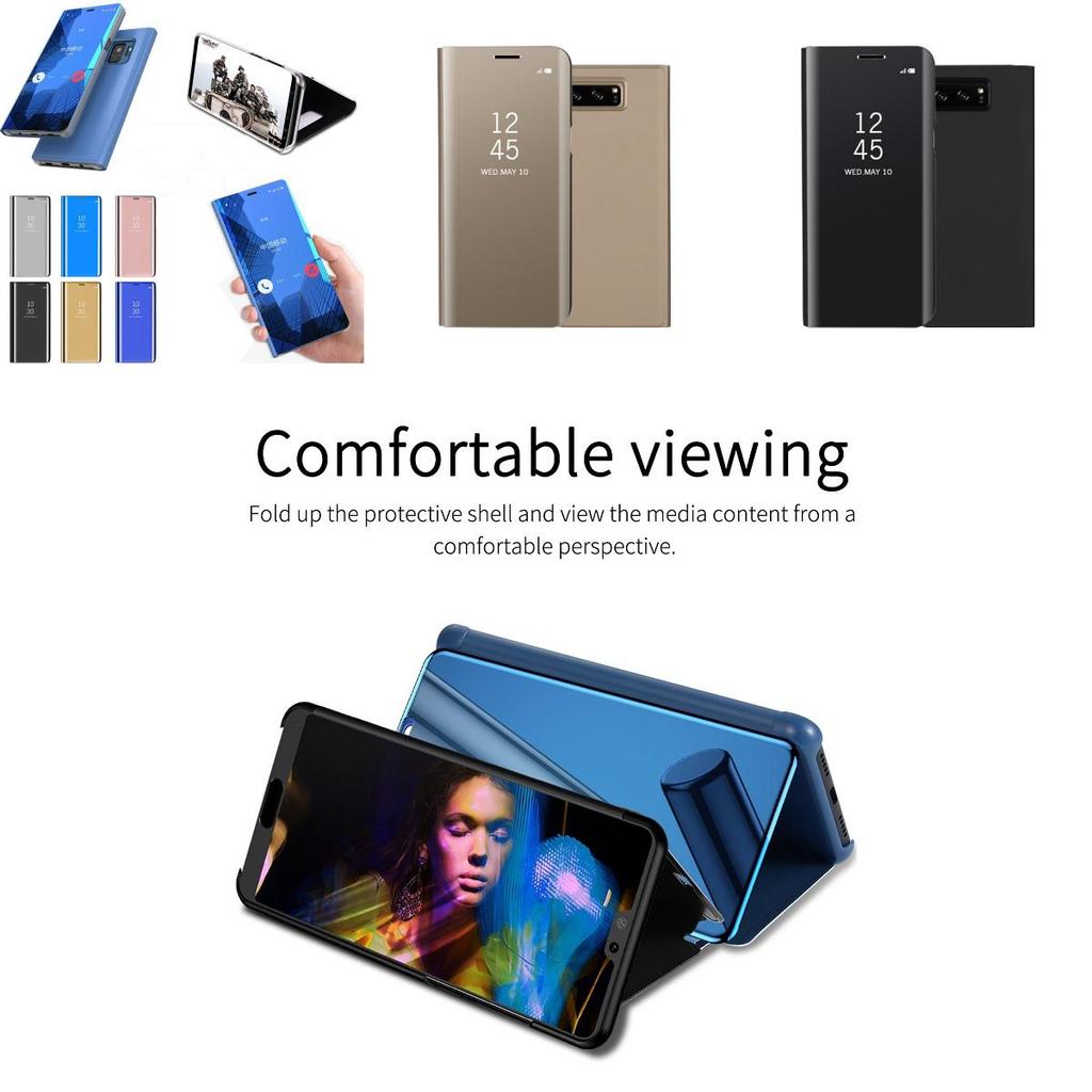 Elegante Luxus Smart Sleep Wake Up Flip Ständer Halter Hülle für Samsung Galaxy S8/s9