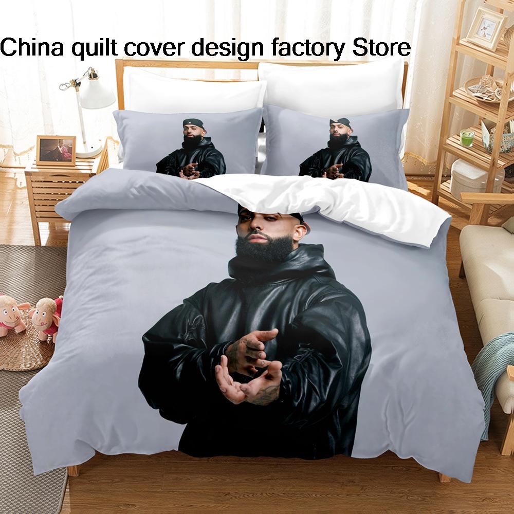 Eladio Carrion Music Star Bedding 3Pcs Set Duvet Cover Pillowcase 3D Print Soft Home Bedclothes Bedroom Decoration For Fans