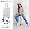 New technology 2nd generation suitcase carry case zipper frame TSA lock lightweight cute S size [GGQAAA] carry-on (White)