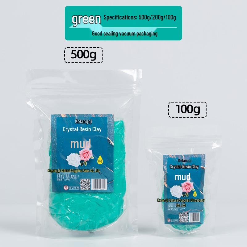 Ke Lang Qi 500g Crystal Resin Succulent Translucent Clay for Food Play