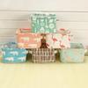 Fabric Cotton Linen Storage Small Square Box Desktop Debris Storage Basket Storage and Sorting Portable Storage Basket Storage Basket