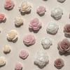 50Pcs Rose Embellishments for Jewelry Making Nail Art Decor 3D Flower Nail Art Charms Resin Nail Rhinestones Nails Gems