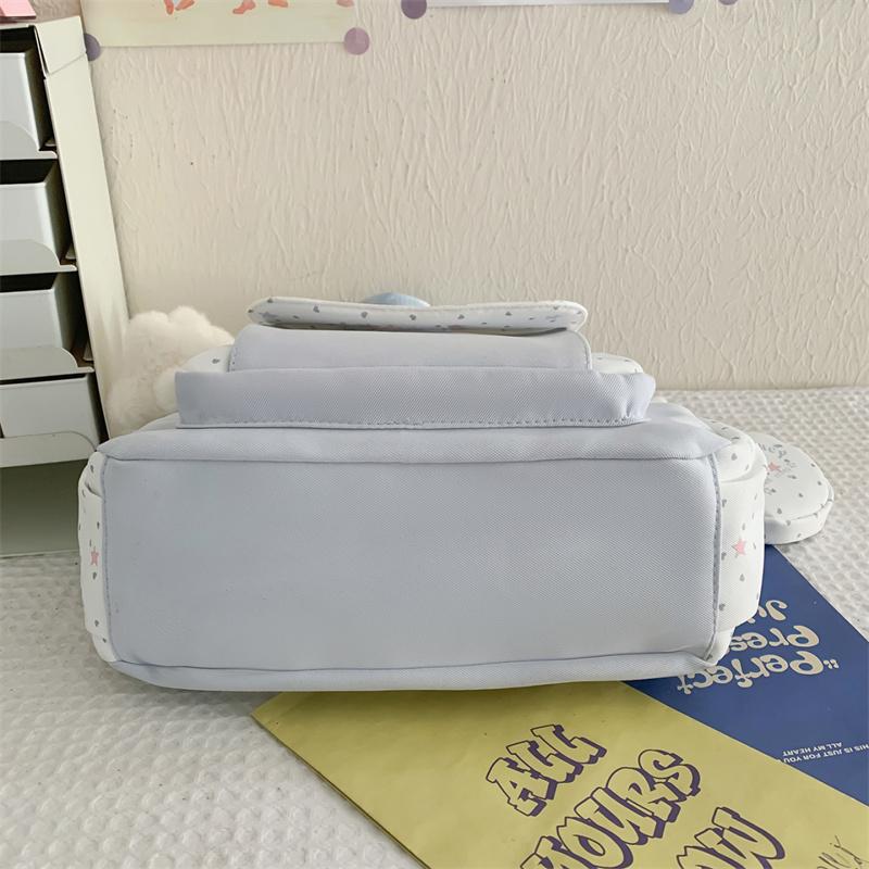 Women's Shoulder Bag Color Block Large Capacity Tote Bag Student Book Bag with Coin Purse