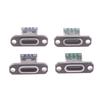 5Pcs Usb 3.1 Type C Socket With Screw Fixing Plate Type-C Usb Jack 3.1 Type-C 2Pin 4Pin Female Connector Jack Charging Port