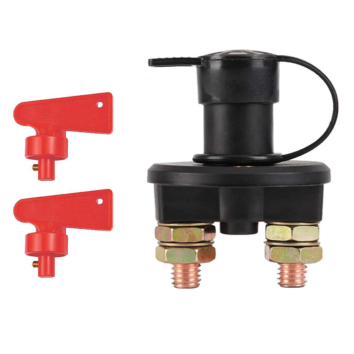 

Переключатель питания аккумулятора с 2 отверстиями для автодомов и судов - выключатель-разъединитель аккумулятора