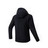 Anta Jaqueta Leve Outdoor Quente Forro de Fleece com Capuz Jaquetas Unissex Preto Básico 972616701-3
