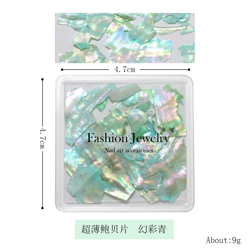 Nail Art Shell Slices Accessories Tools Thin Abalone Mica Slices Shredded Color Aurora Symphony Pearl Shell Slices