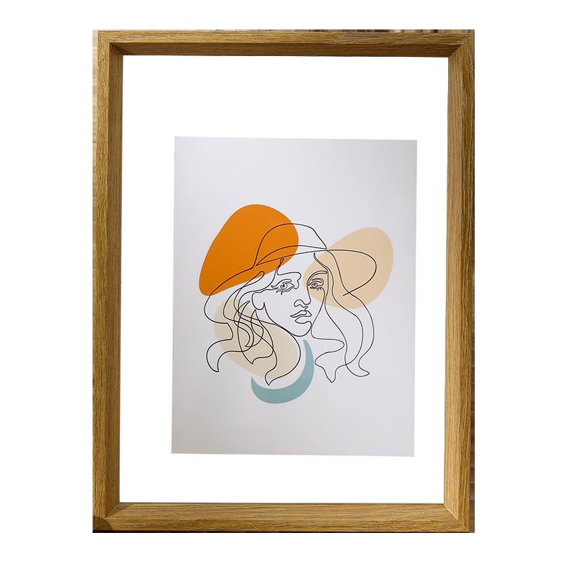 Double Sided Transparent Photo Frame Sample Embossing Acrylic Frame Set Up Calligraphy Display Frame Home Decor