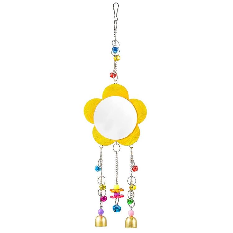 

Large Mirror Toy with Multi Color Bells Chicken Mirror Toys for Hen Rooster 1