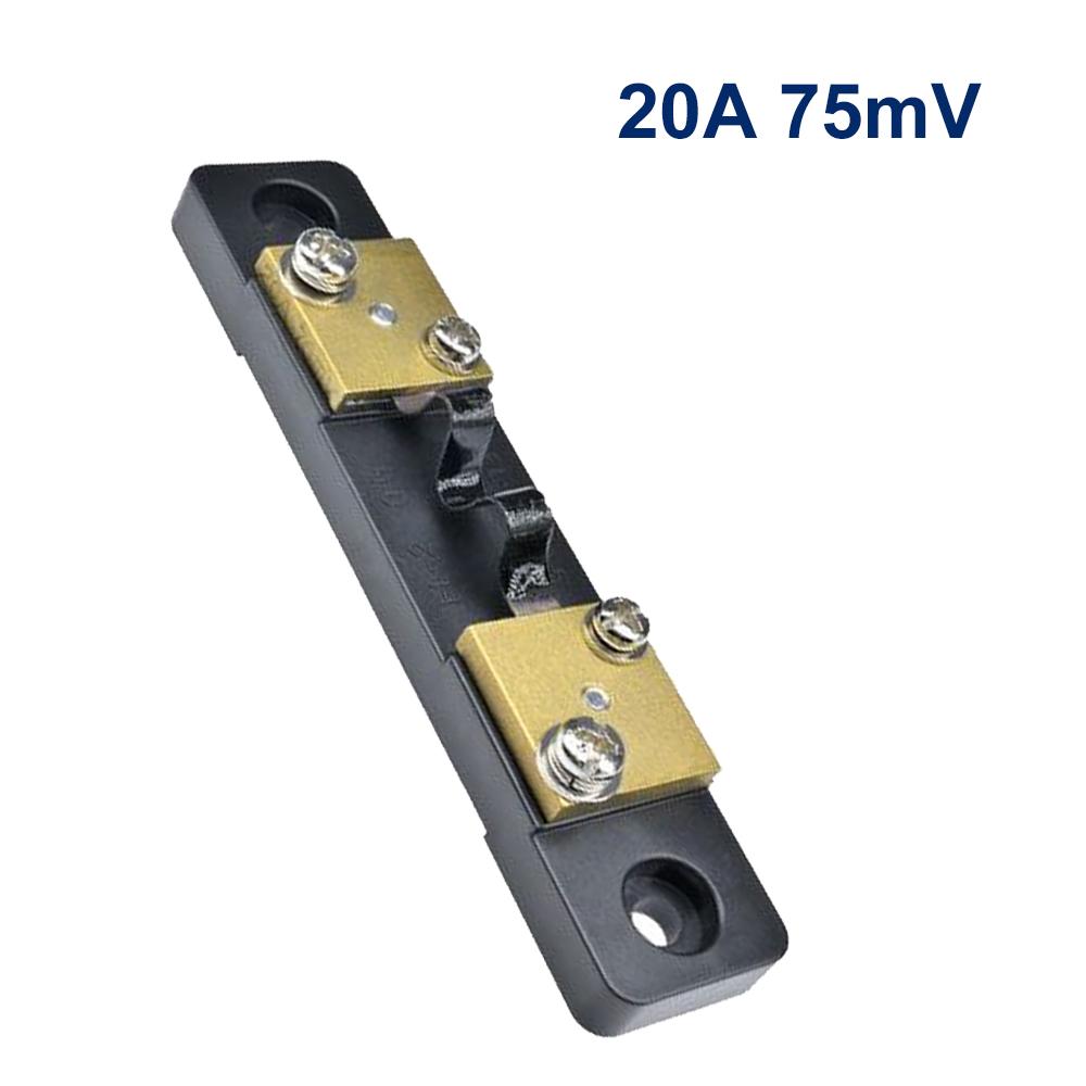 10A 20A 30A 50A 75mV External Shunt Current Meter Shunt Resistor Spilter for DC Digital Voltmeter Ammeter Voltage Meter