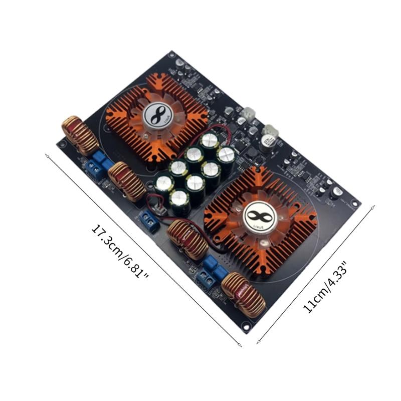 TPA3255 2.0CH Power Amplifier Board 2.0Channel Class-D Digital Amplifier Board 600W+600W (Fan Cooled)
