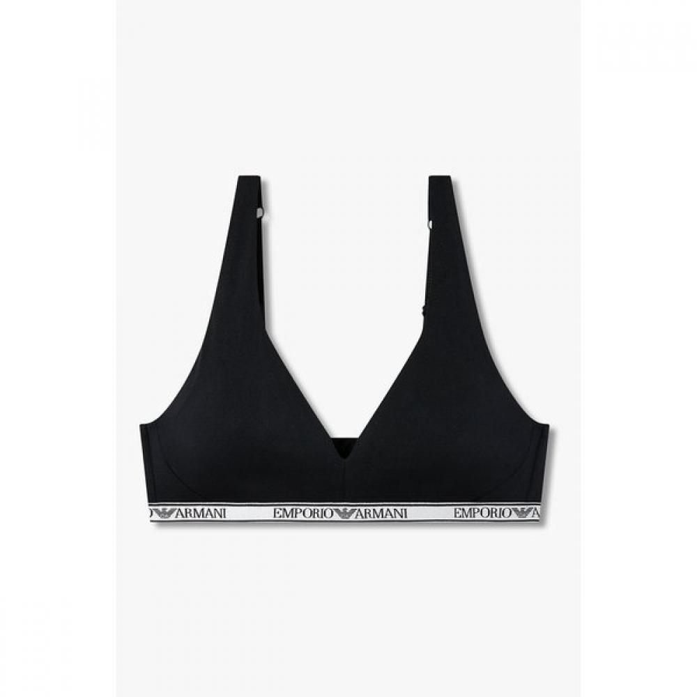 Emporio Armani Женский S гладкий нейлоновый бралетт со съемными чашками Модель 0826181502 S(70~75)