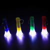 10Pcs Flashlight Toy Metal Buckle Portable Diamond Shape Exquisite Comfortable Grip Entertainment Fine Workmanship Kids Flash Light Key Rings Pendant
