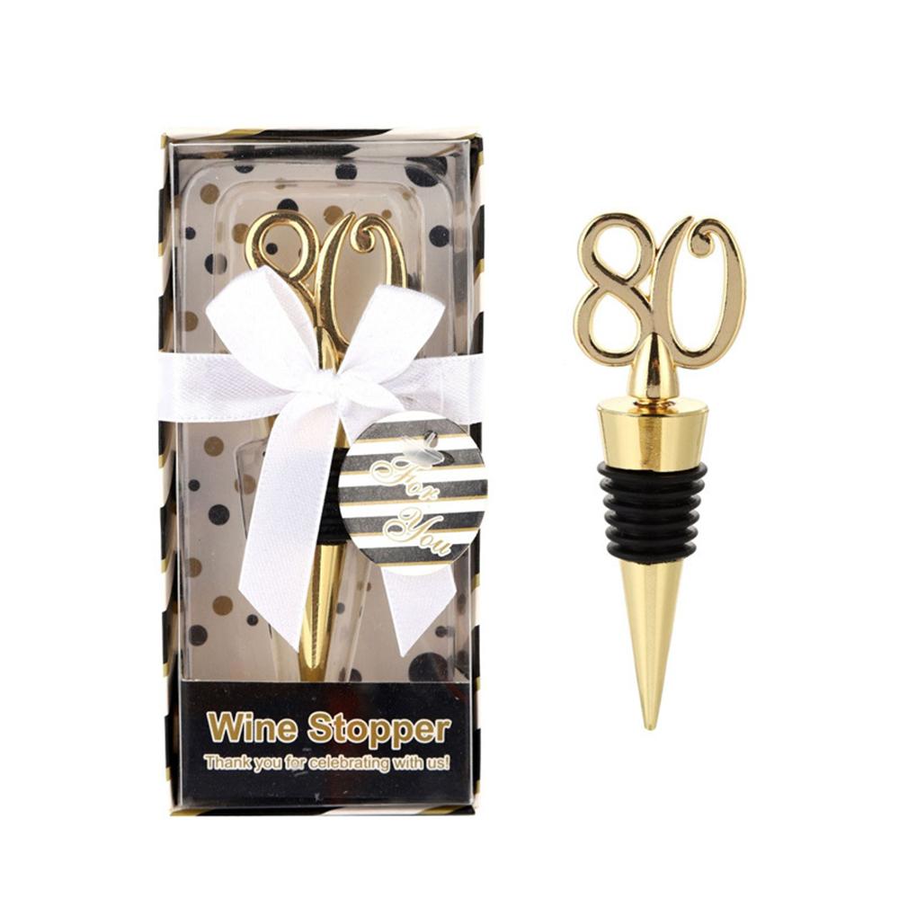 

20pcs Bottle Stopper Champagne Wine Cork for 30/40/50//60/70/80th Anniversary Birthday Party Decor