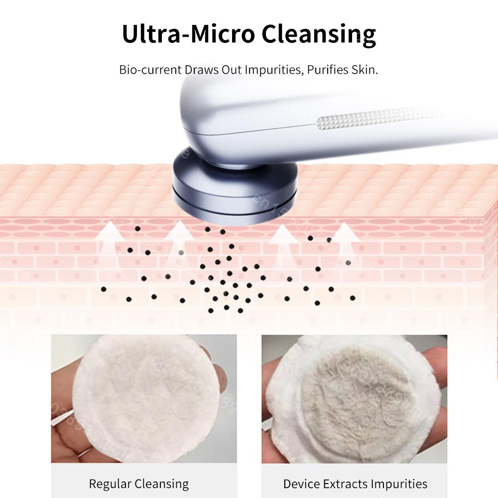 Hot Cold Beauty Device Ultrasonic Face Massager Cryotherapy Skin Lifting Tightening Vibration Massager Shrink Pores Anti Aging