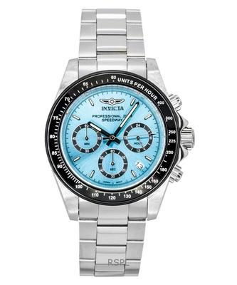 Speedway Chronograph Stainless Steel Turquoise Dial Quartz Diver's 15589 200M Men's Watch