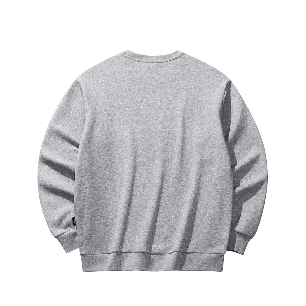 Anta Life Series 2025 Winter Pullover Round Neck Sweatshirt Men Sweatshirt Gray Heather-Gray 952548701-6