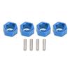 4Pcs Easy Installation 7mm Hex Wheel Hubs Adapter for FMS FCX24 1/24 RC Car RC Off-Road Car