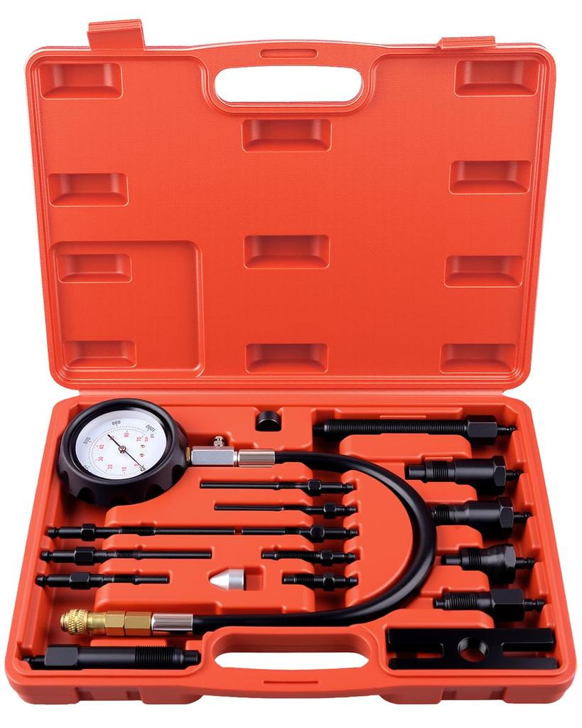 DA YUAN 17-Piece Diesel Engine Compression Tester Kit Tool Set for Automotive Compressors