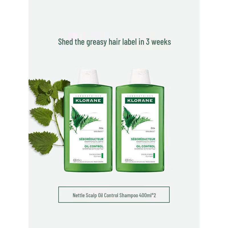 KLORANE Nettle Oil Control Shampoo Twin Pack