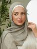 Nový texturovaný hedvábný modalový hidžáb Lehký šátek Muslimské ženy Šála Zmačkaná viskóza Čelenka Islámský turban Šátek na hlavu