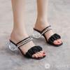 Square Pearl Chunky Beautiful Slim Neat Body Beautiful Thick Shows Shows Covers Body Trendy Easy To Take Rich Low Easy To Walking Autumn Black