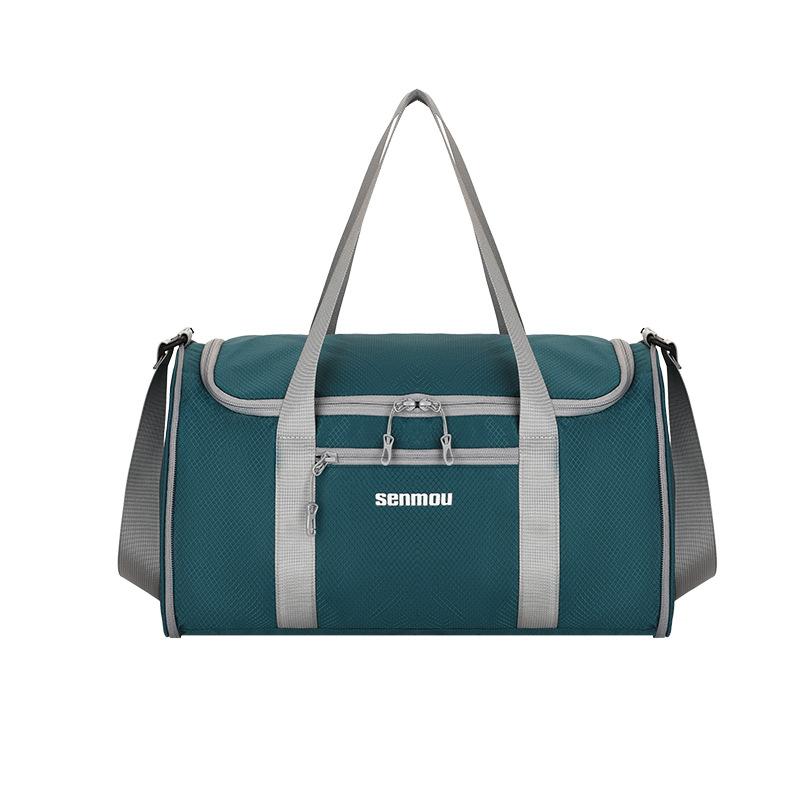Foldable men s and women s outgoing travel bags Large capacity lightweight hand luggage portable sports yoga bags зелёный