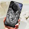 For Honor X9C Smart Case Cover Fashion Luxury Cool Animals Painted Fundas For Honor X9C Smart Tempered Glass Phone Back Shell