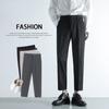 Pants Men's Trend Spring and Autumn New Nine-point Small Trousers Men's Slim-fitting Drape Suit Pants Casual Trousers