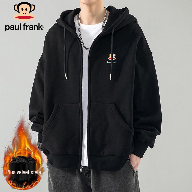 paul frank Herren Casual Kapuzenpullover mit Reißverschluss