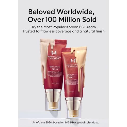 MISSHA M Perfect Cover Perfect Cover BB Cream SPF42/PA+++ 50ml No. 23 Natural Beige Genuine Korean Product Directly Imported
