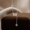 Sterling Silver Small Waist Tassel Necklace - Elegant Luxury Pendant for Women