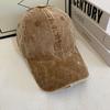 Vintage Washed Corduroy Ripped Baseball Cap Men Women Same Style Men Women Corduroy Ripped Dad Hat