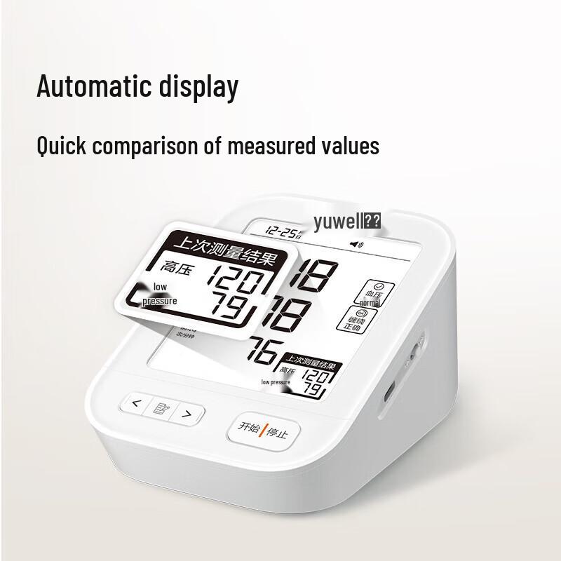 YUWELL YE680E Large Screen Electronic Blood Pressure Monitor