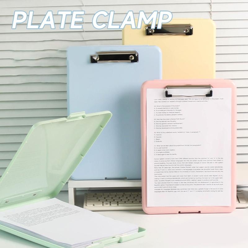 Multifunctional File Folder with Clipboard Water Resist File Organiser Box Office Writing Pad for Student Teacher School