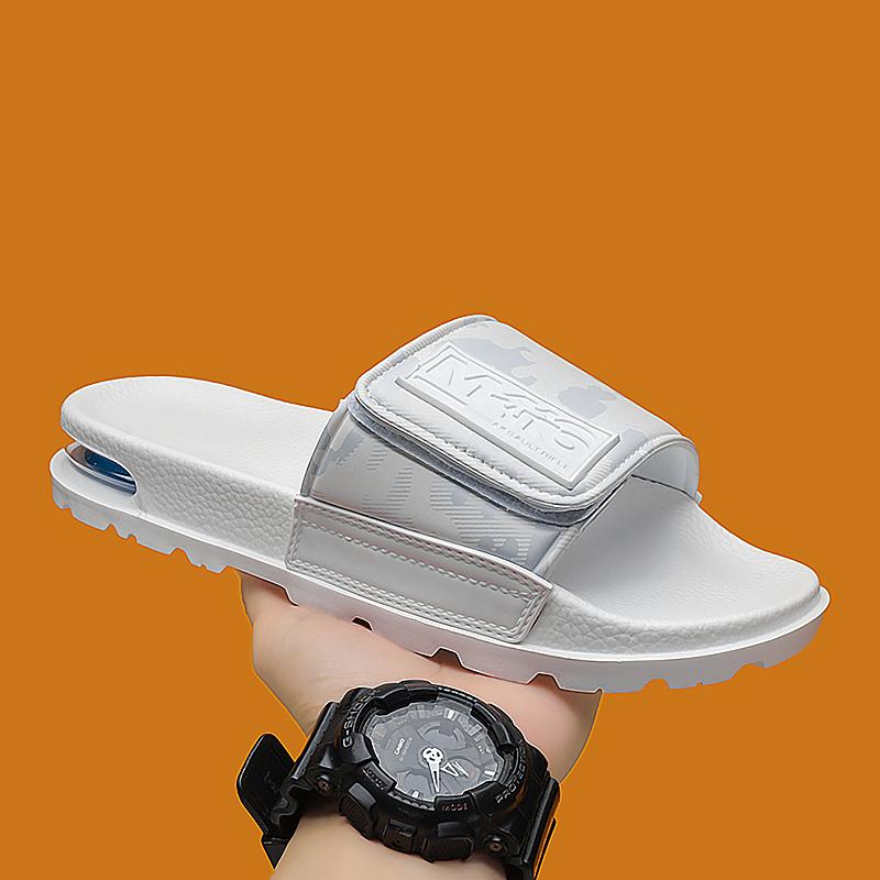 2025 Summer men's new non-slip casual flat shoes Comfortable indoor/outdoor beach sandals Family bathroom shower slippers