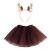 Weihnachten Prinzessin Tutu Rock Bronzierung Weihnachtsbaum Elch Tutu Rock Netzrock Elch Stirnband Set