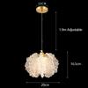 Xiaomi Nordic French Cream-style Long Line Chandelier Bedroom Bedside Lamp Dining Room Chandelier Acrylic Flower Warm Atmosphere Lamp
