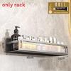 Space Aluminum Wall Mount Bathroom Shelf With Layer Storage For Toilet And Sink Area