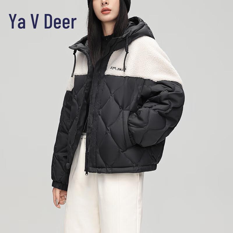 

Yalu RS Women s Color Block Hooded Lightweight Down Jacket 175