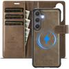 2-in-1 Magnetic Detachable Wallet Case for Samsung Galaxy S24/S24 Plus/S24 Ultra - PU Leather, Card Slots, Wireless Charging, 360° Protection